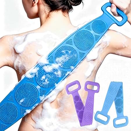FlexiScrub™ Double Sided Silicone Exfoliating Bath Scrubber
