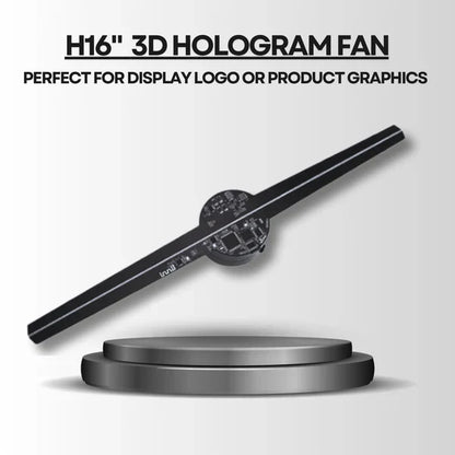 3D Hologram Advertising Fan Projector (16.5" LED Display)