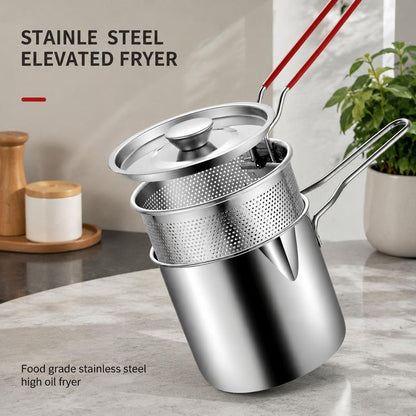 Stainless Steel Deep Fryer with Filter Rack