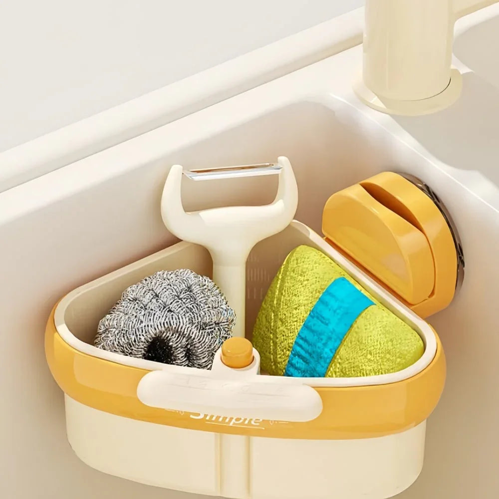 Suction Cup Sink Corner Rack