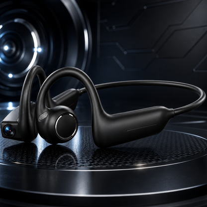 AI Smart Headphones with HD Camera and AI Voice Assistant