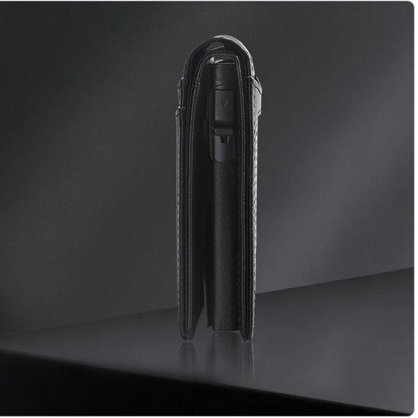 VaultGuard™ Leather RFID Pop-Up Wallet