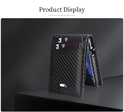 VaultGuard™ Leather RFID Pop-Up Wallet