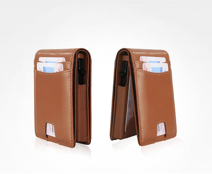 VaultGuard™ Leather RFID Pop-Up Wallet