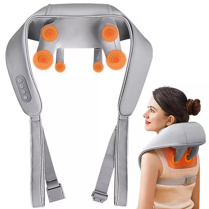 Neck & Shoulder Massager: Heated, Portable, Deep-Tissue Relief