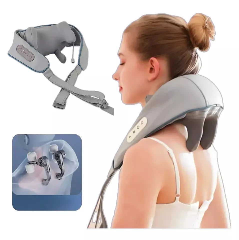 Neck & Shoulder Massager: Heated, Portable, Deep-Tissue Relief