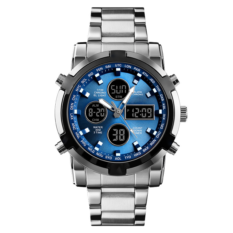 Men's Waterproof Military Analog-Digital Watch