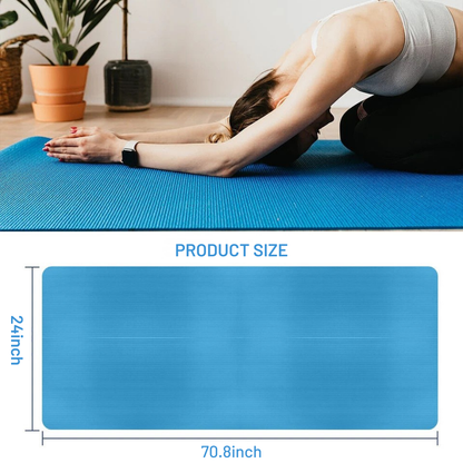 Thick Non-Slip Yoga Mat with Strap